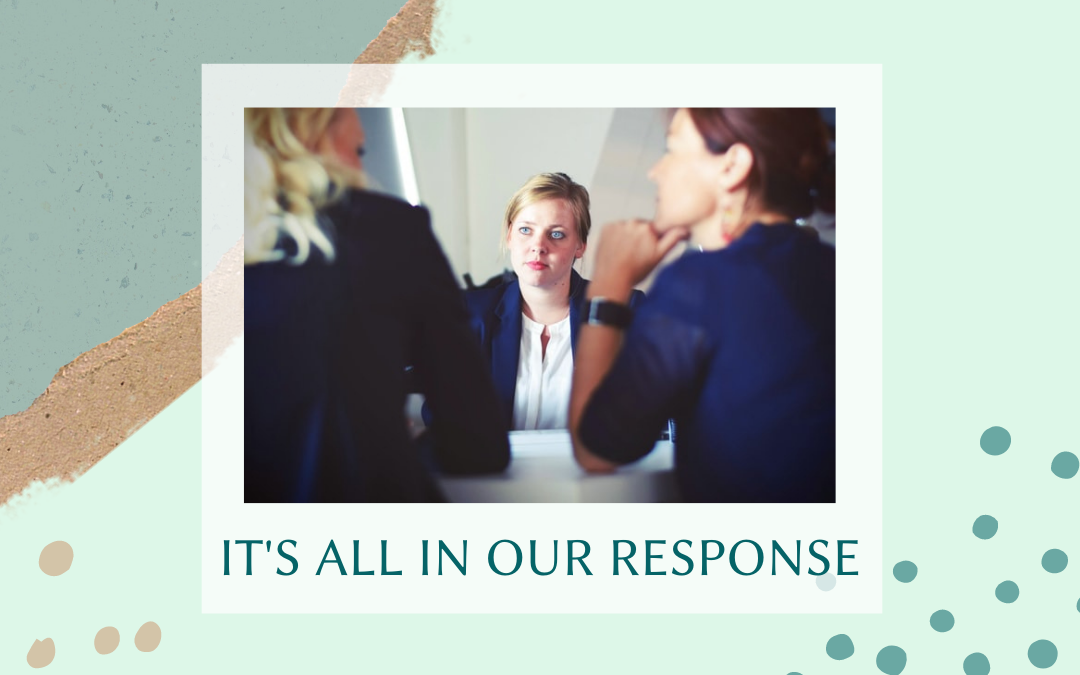 Its all in our response woman sitting silent